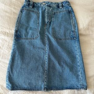 A.P.C. Denim Blue Women's Skirt